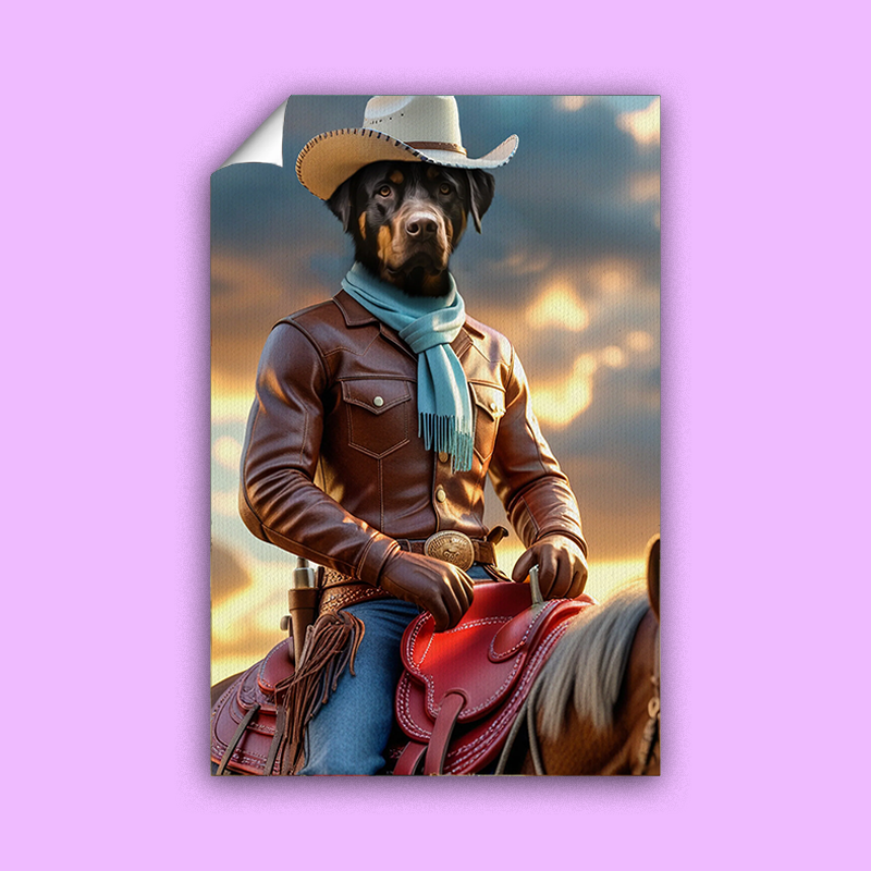 The Cowboy - Custom Pet Portrait